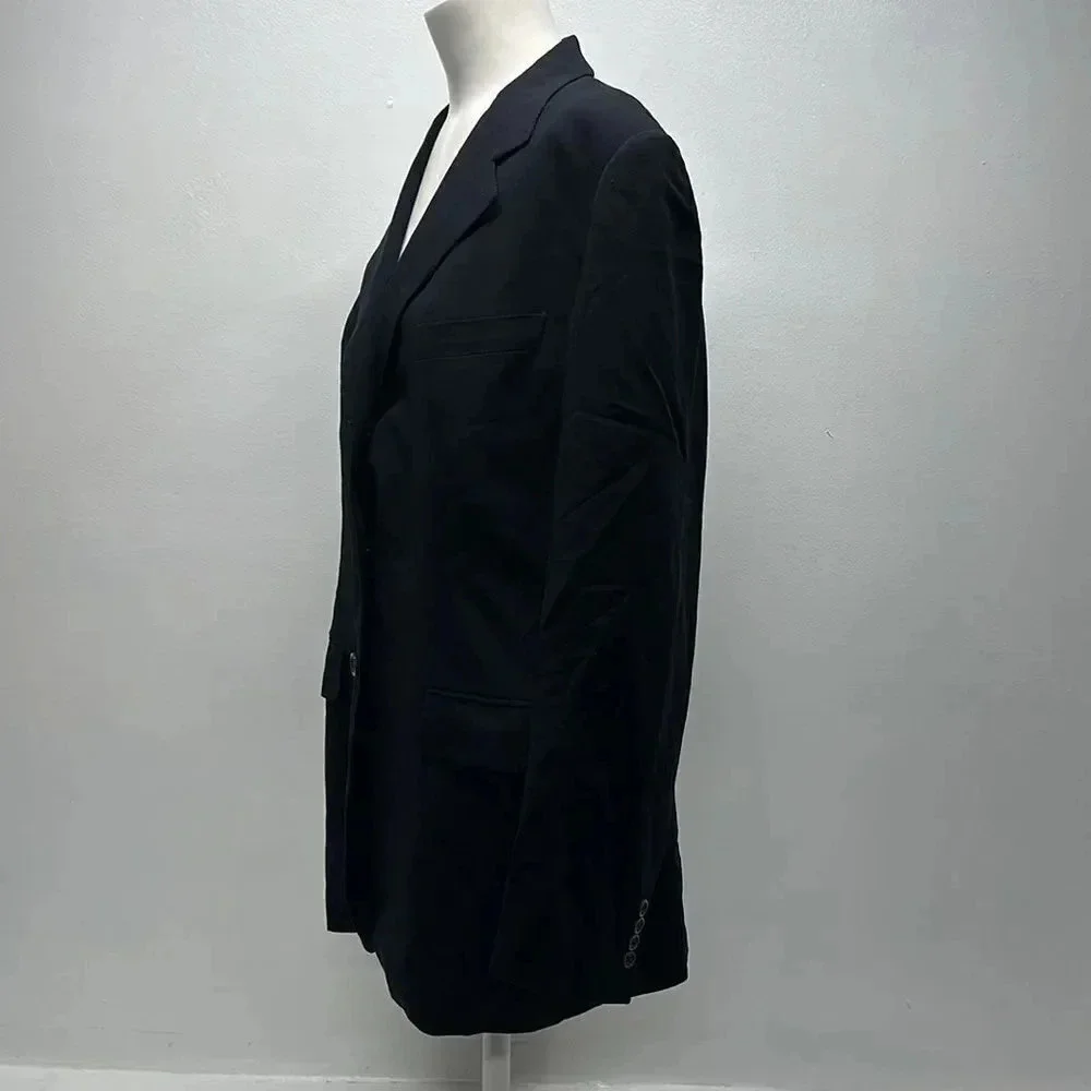Burberry Blazer Jacket Sports Coat Vintage Burberrys Navy Blue Men's Size 48 R